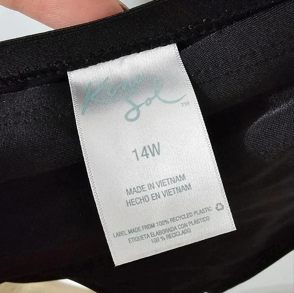 Kona Sol Smocked Side Bikini Bottom [PLUS SZ 14W ] - Picture 5 of 5